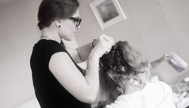 Chignon mariee professionnel lyon