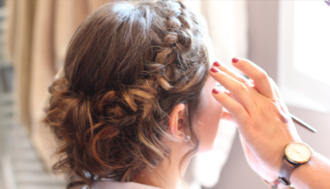 Chignon tresses mariage lyon