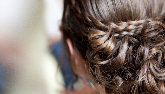 Coiffure chignon tresse mariage