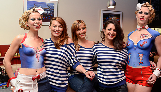 Soiree body painting lyon